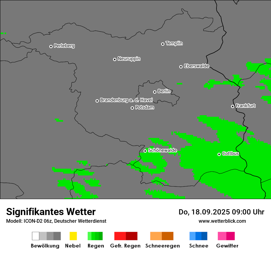 Modellkarten Signifikantes Wetter