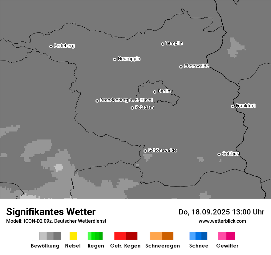 Modellkarten Signifikantes Wetter