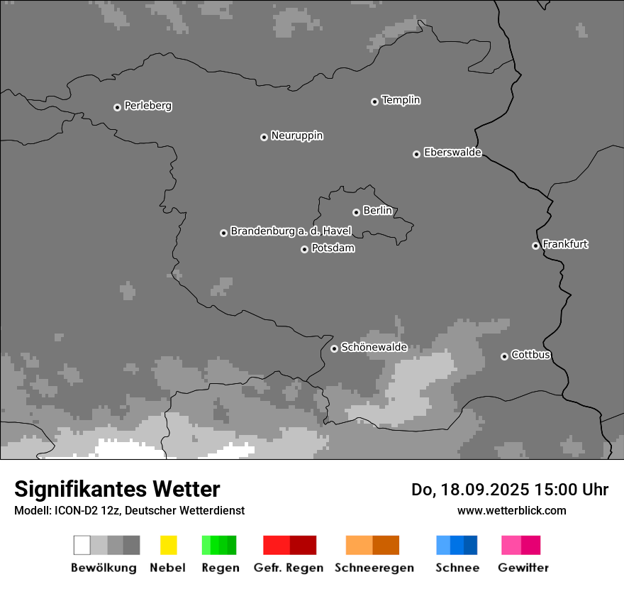 Modellkarten Signifikantes Wetter
