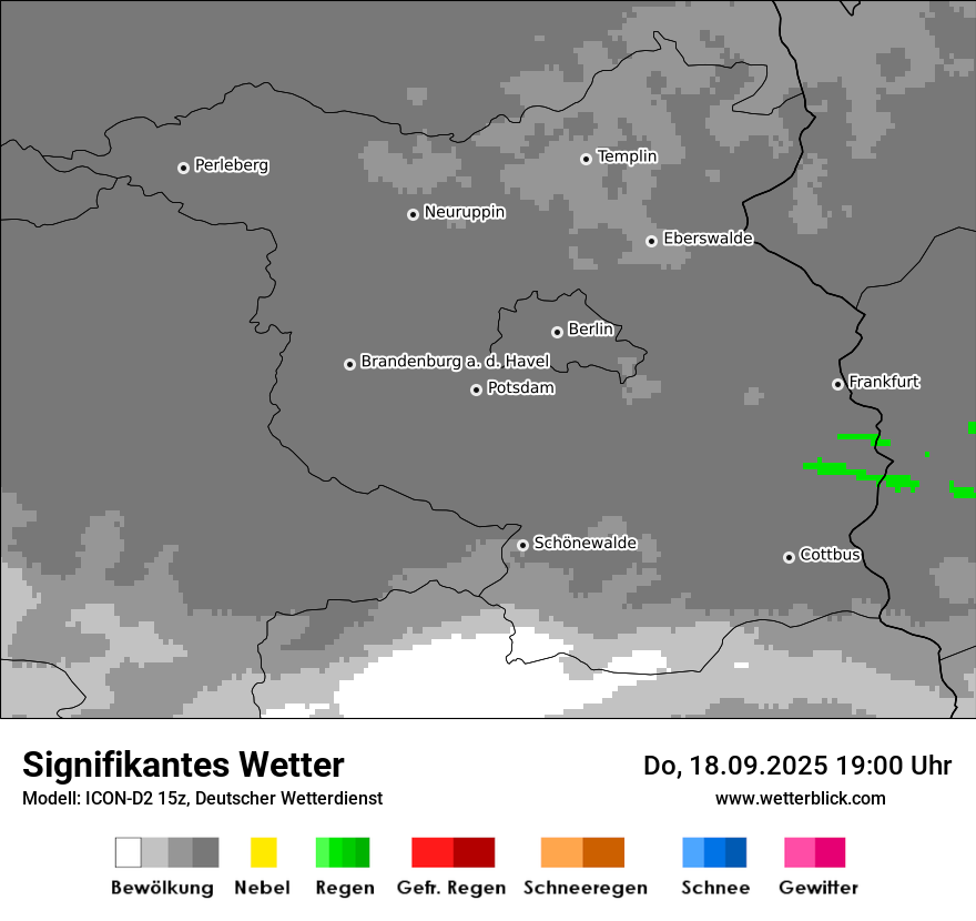 Modellkarten Signifikantes Wetter