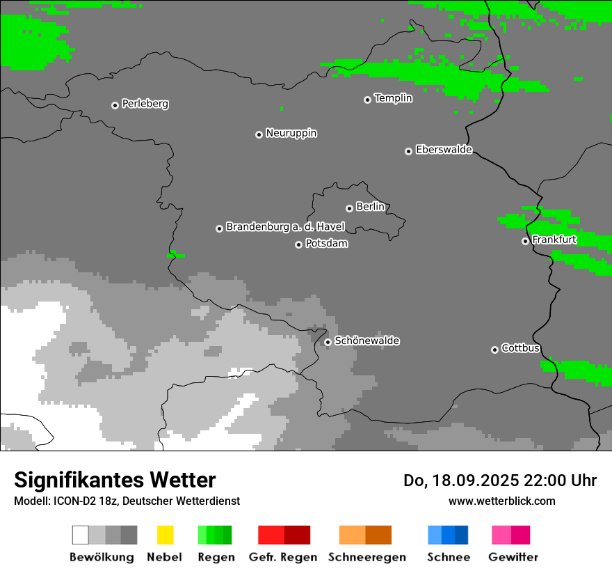 Modellkarten Signifikantes Wetter