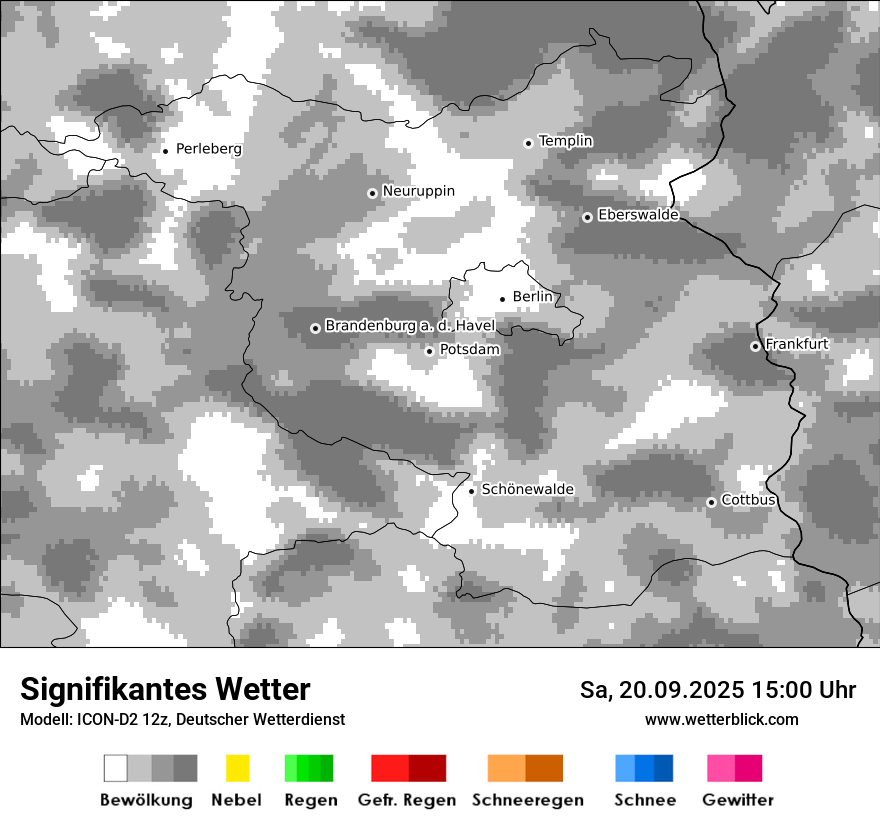 Modellkarten Signifikantes Wetter