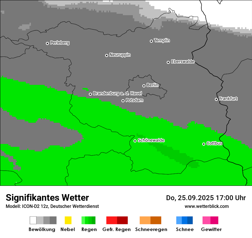Modellkarten Signifikantes Wetter
