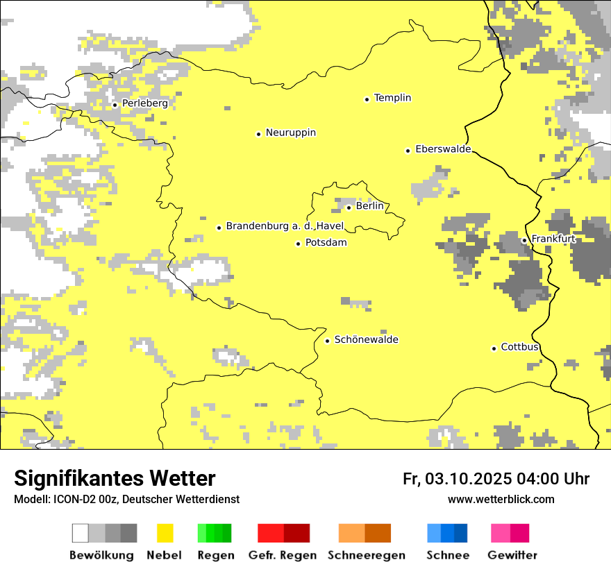 Modellkarten Signifikantes Wetter