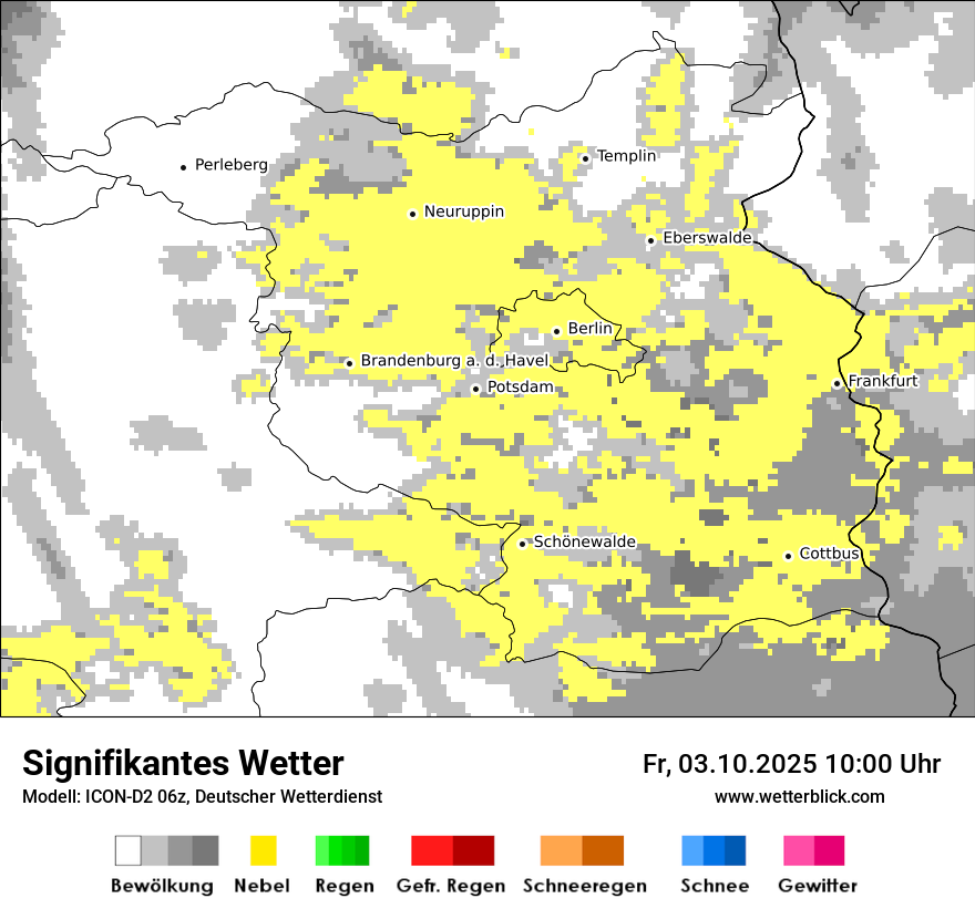 Modellkarten Signifikantes Wetter