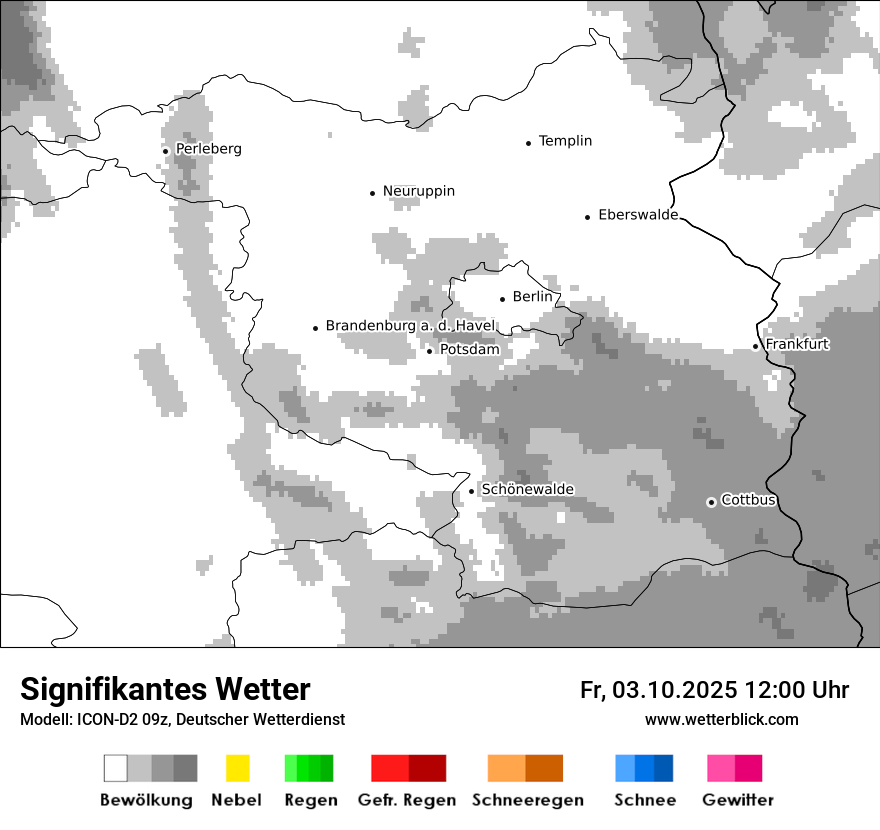 Modellkarten Signifikantes Wetter