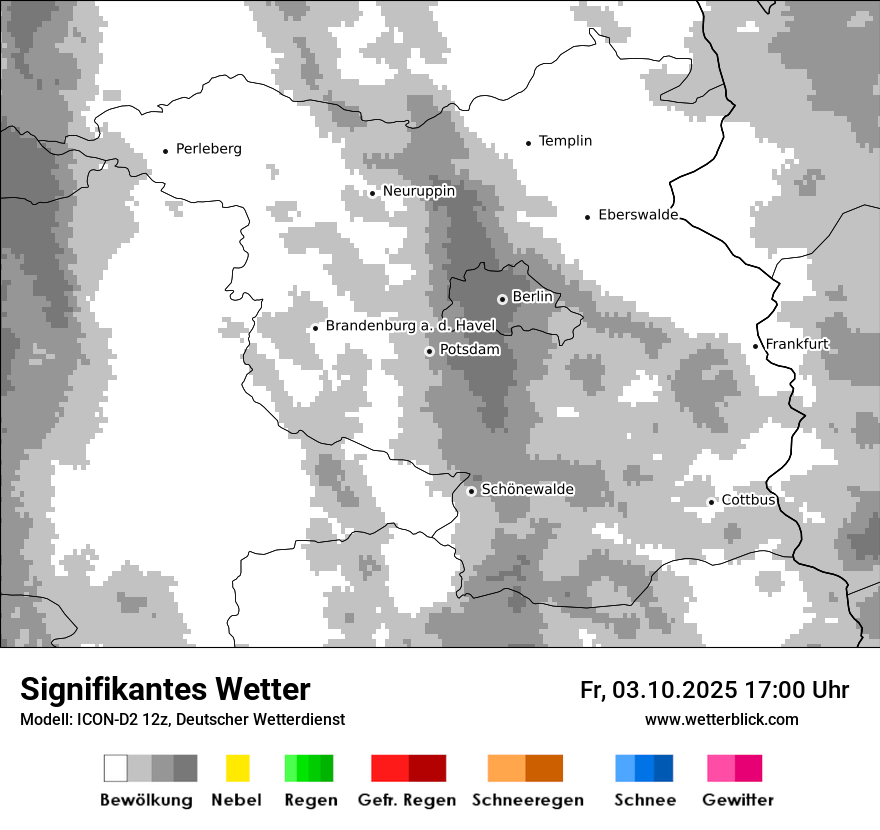 Modellkarten Signifikantes Wetter