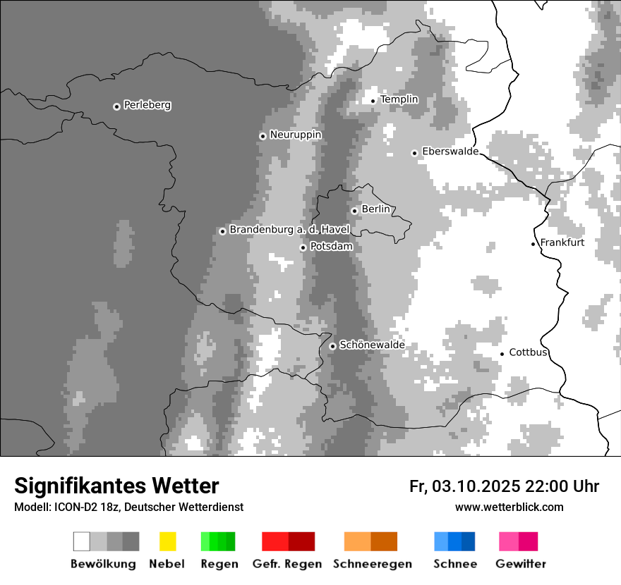 Modellkarten Signifikantes Wetter