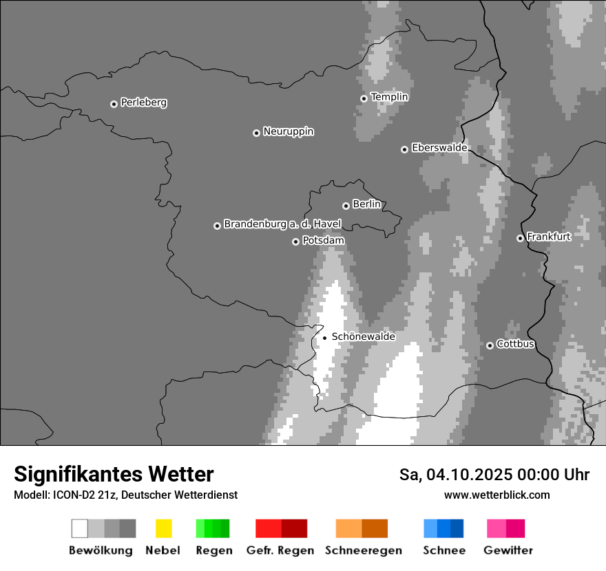 Modellkarten Signifikantes Wetter