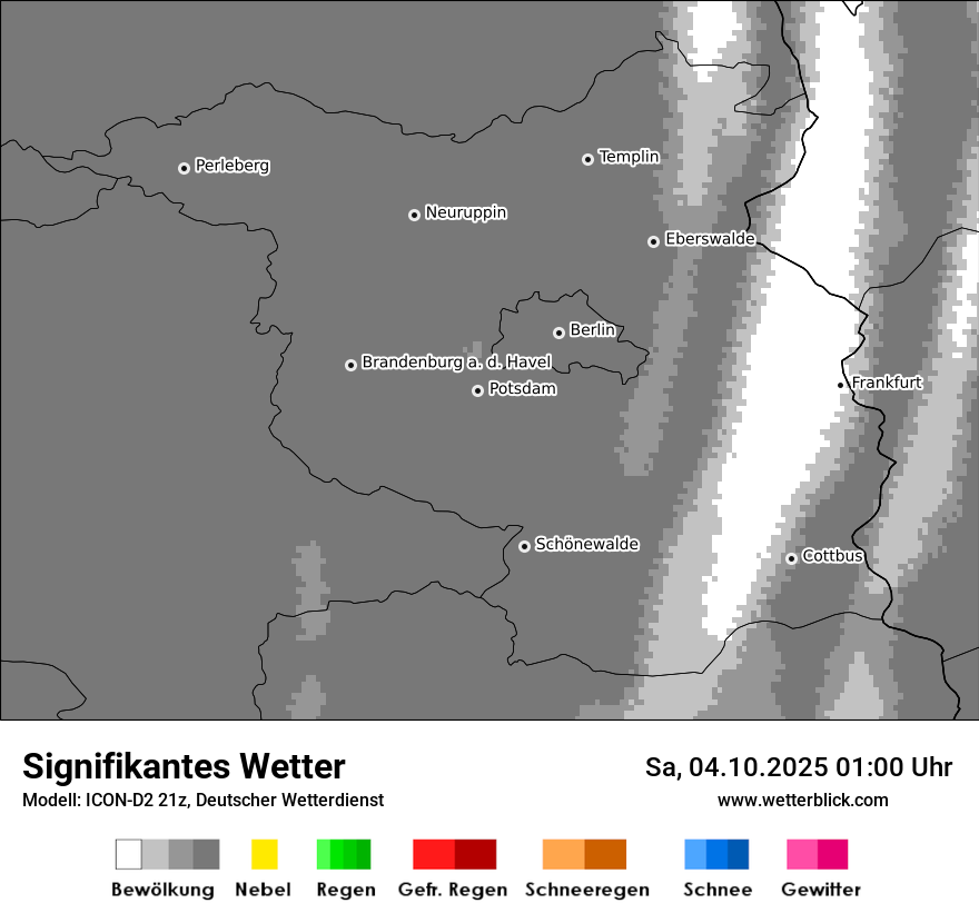 Modellkarten Signifikantes Wetter