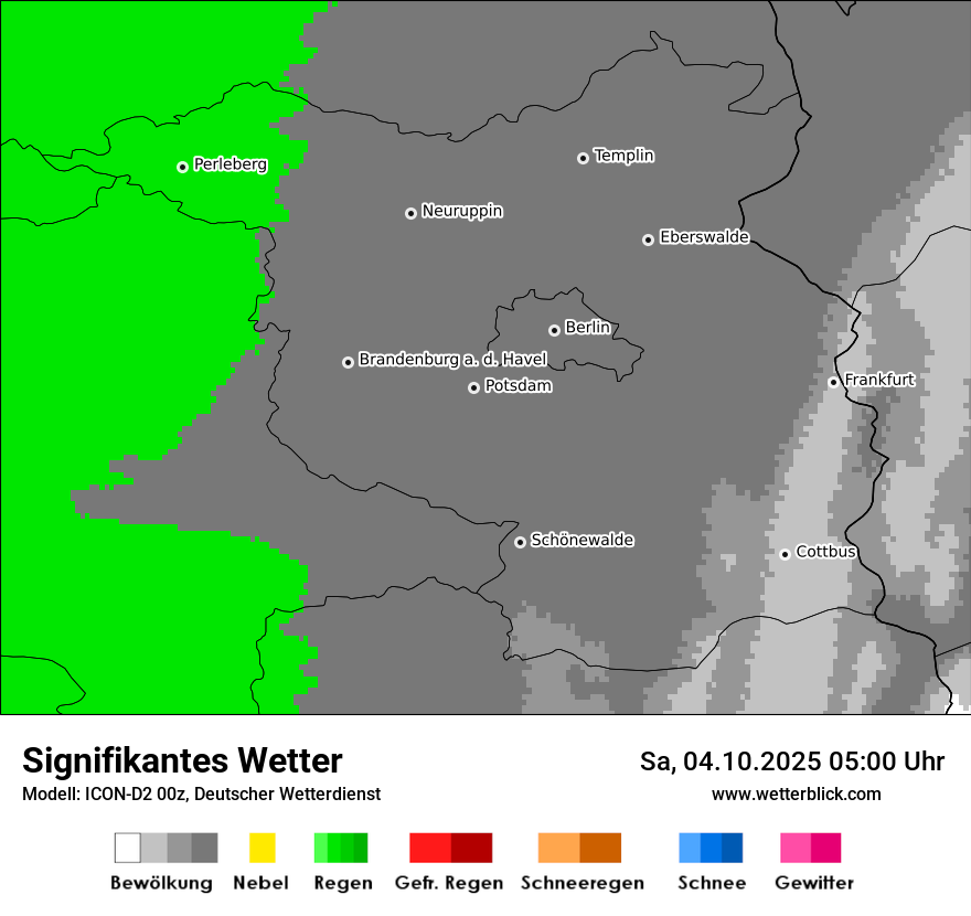 Modellkarten Signifikantes Wetter
