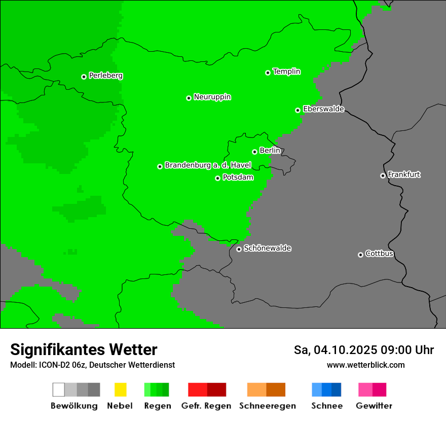 Modellkarten Signifikantes Wetter