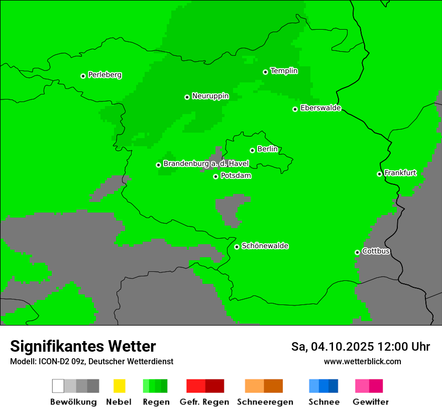 Modellkarten Signifikantes Wetter