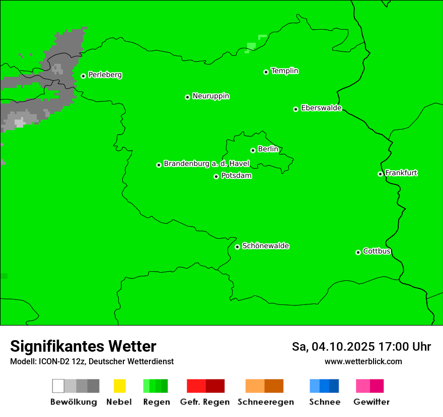 Modellkarten Signifikantes Wetter