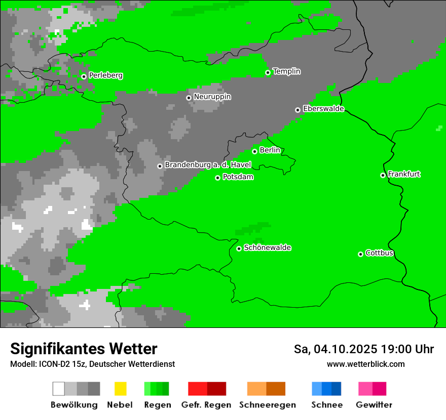Modellkarten Signifikantes Wetter