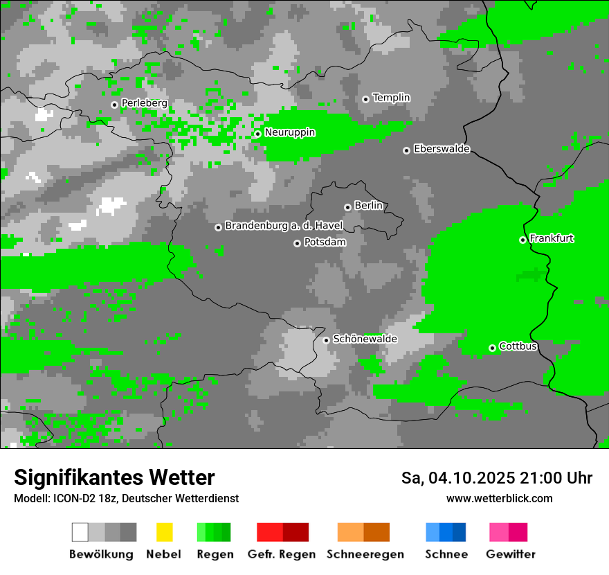 Modellkarten Signifikantes Wetter