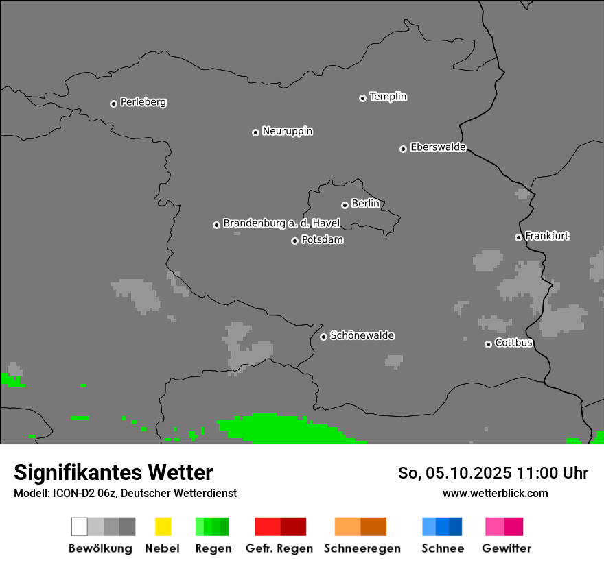 Modellkarten Signifikantes Wetter