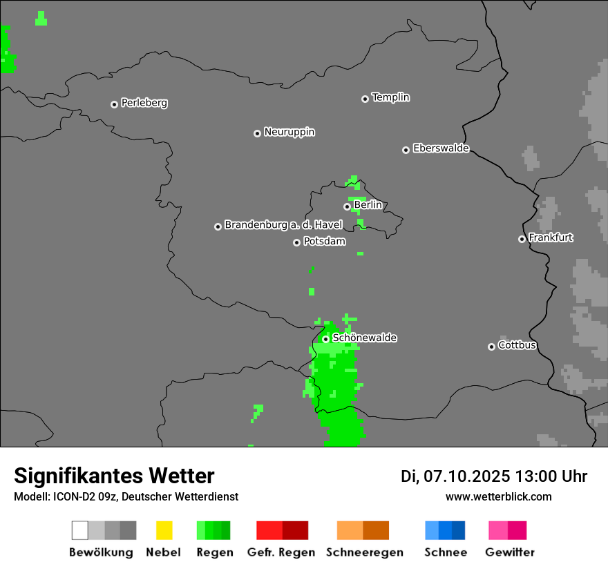 Modellkarten Signifikantes Wetter