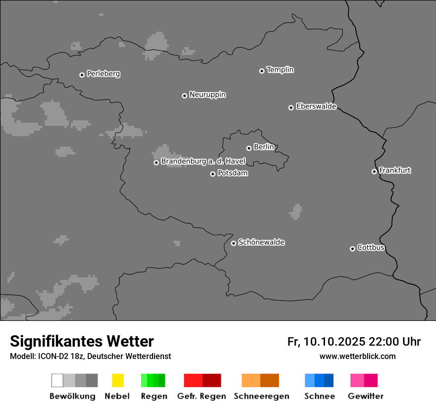 Modellkarten Signifikantes Wetter