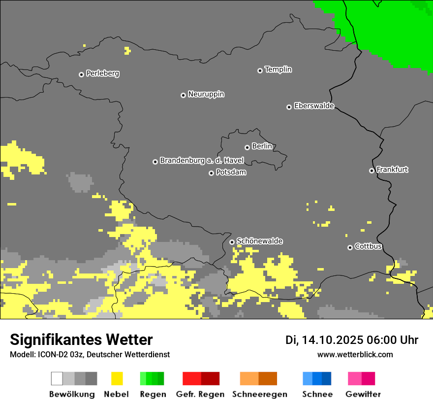 Modellkarten Signifikantes Wetter