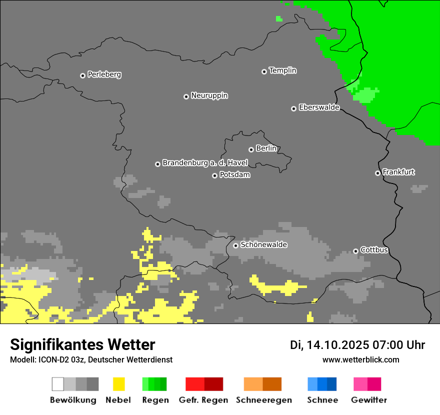 Modellkarten Signifikantes Wetter