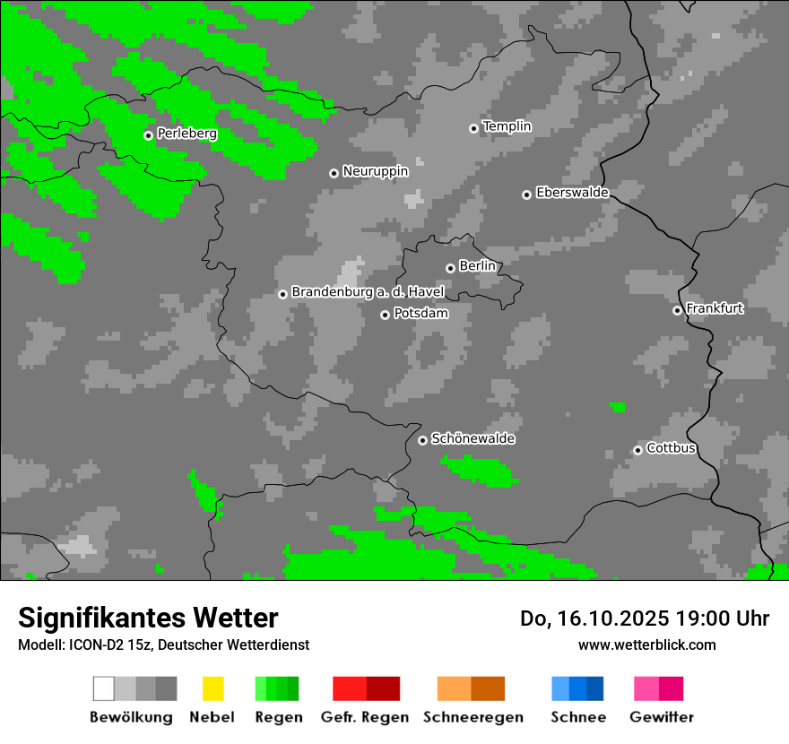 Modellkarten Signifikantes Wetter