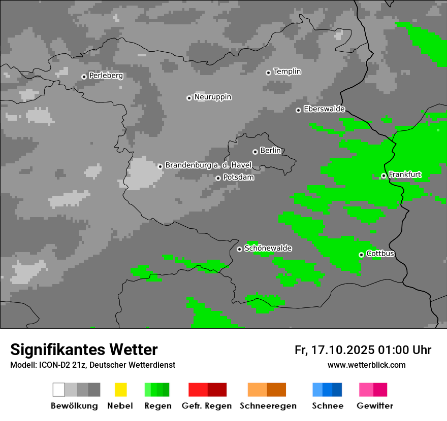 Modellkarten Signifikantes Wetter