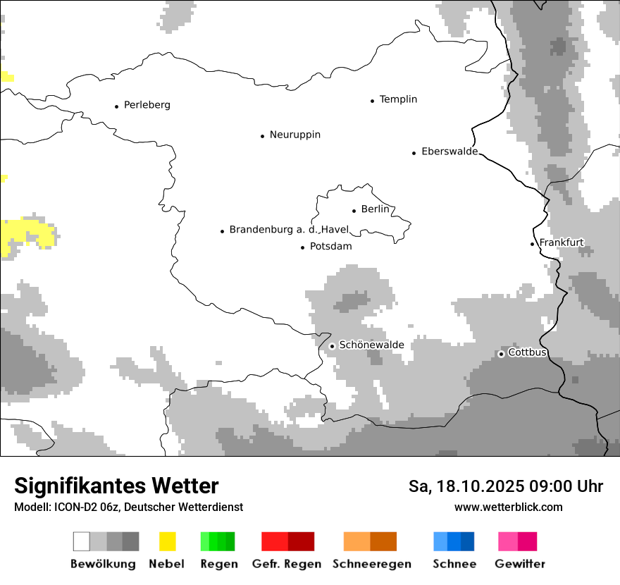 Modellkarten Signifikantes Wetter