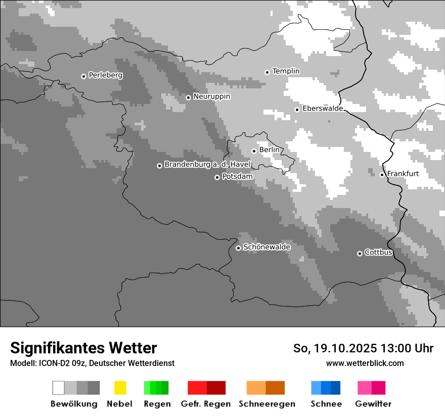 Modellkarten Signifikantes Wetter