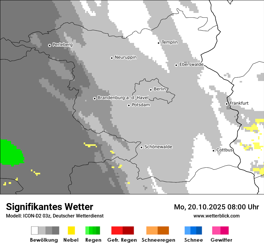 Modellkarten Signifikantes Wetter