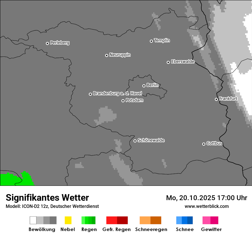 Modellkarten Signifikantes Wetter