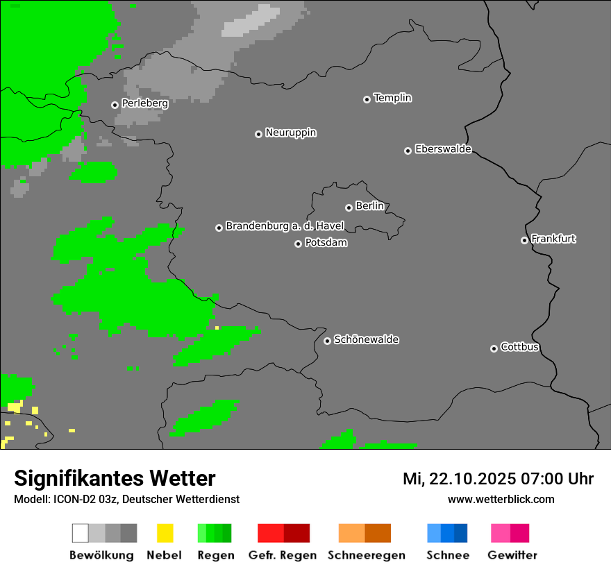 Modellkarten Signifikantes Wetter
