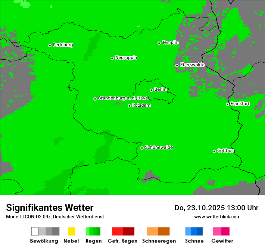 Modellkarten Signifikantes Wetter