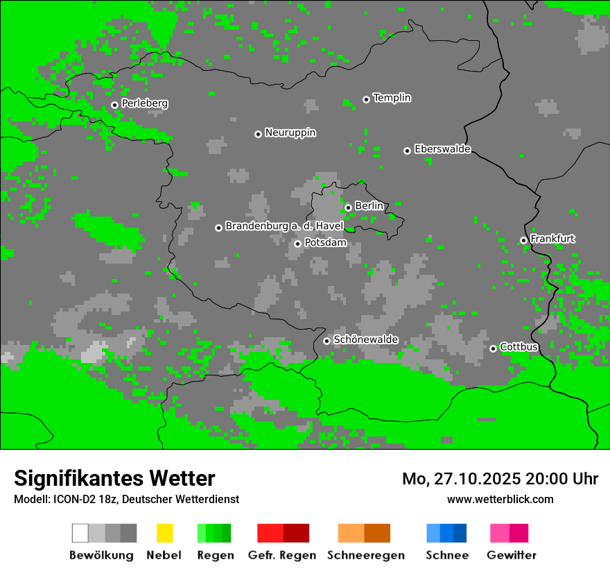 Modellkarten Signifikantes Wetter