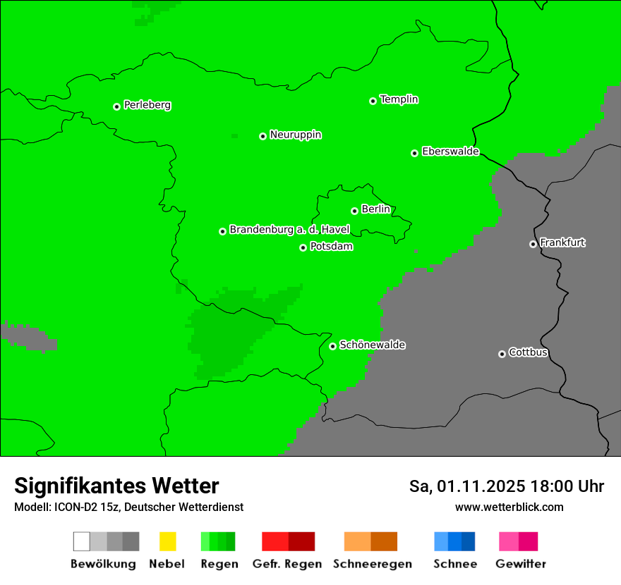 Modellkarten Signifikantes Wetter