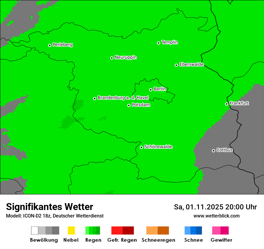 Modellkarten Signifikantes Wetter