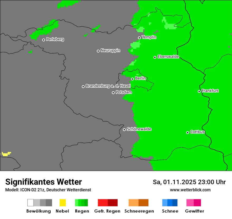 Modellkarten Signifikantes Wetter