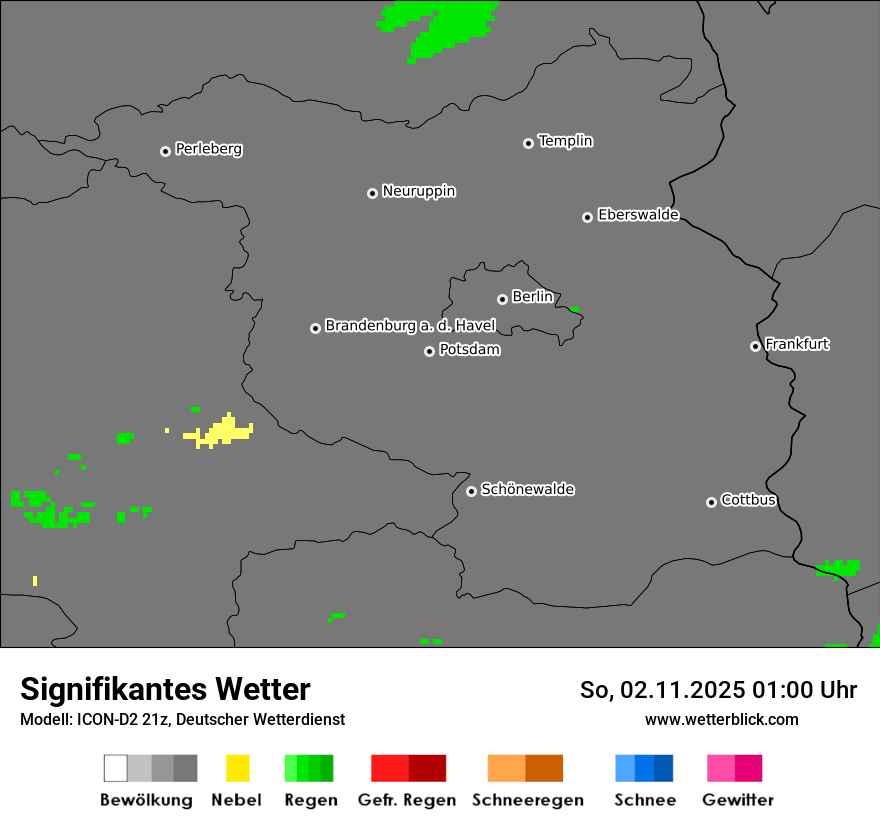 Modellkarten Signifikantes Wetter
