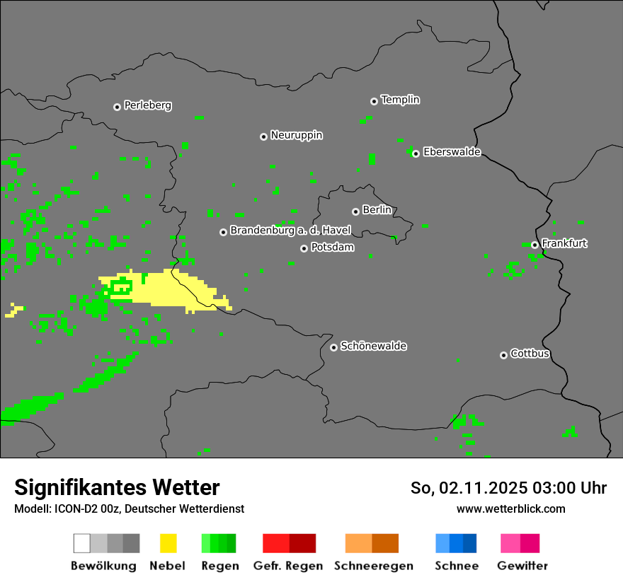 Modellkarten Signifikantes Wetter