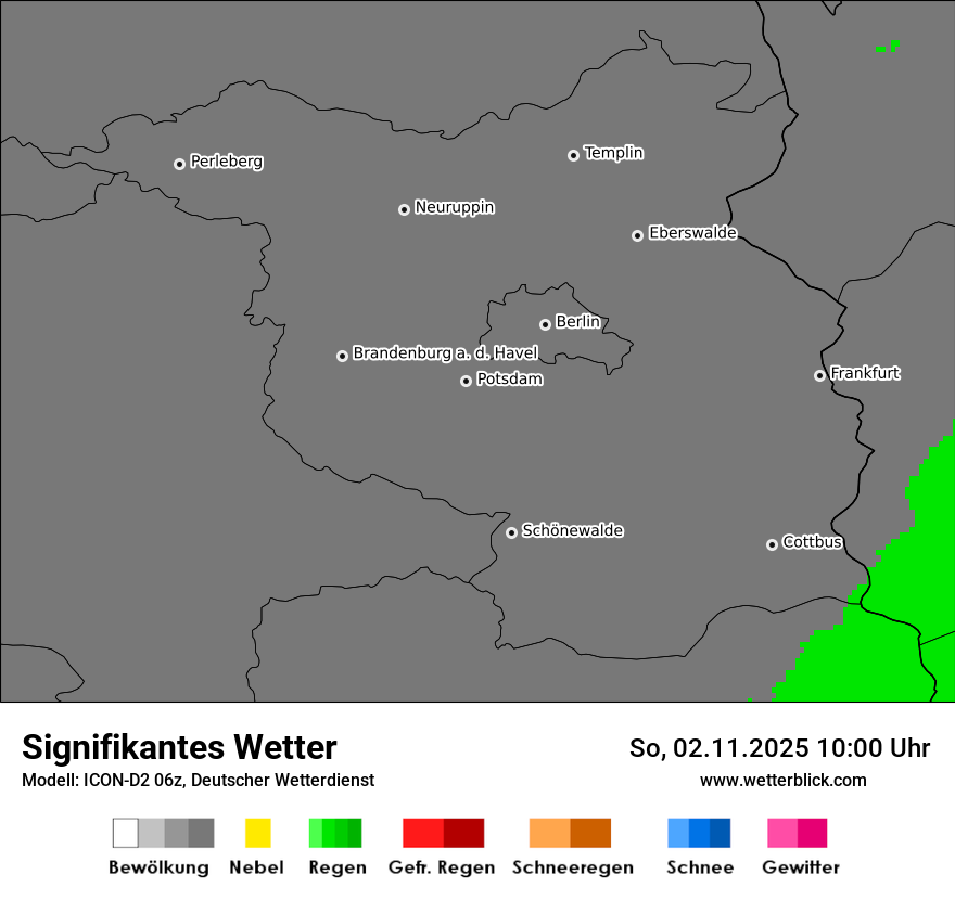 Modellkarten Signifikantes Wetter