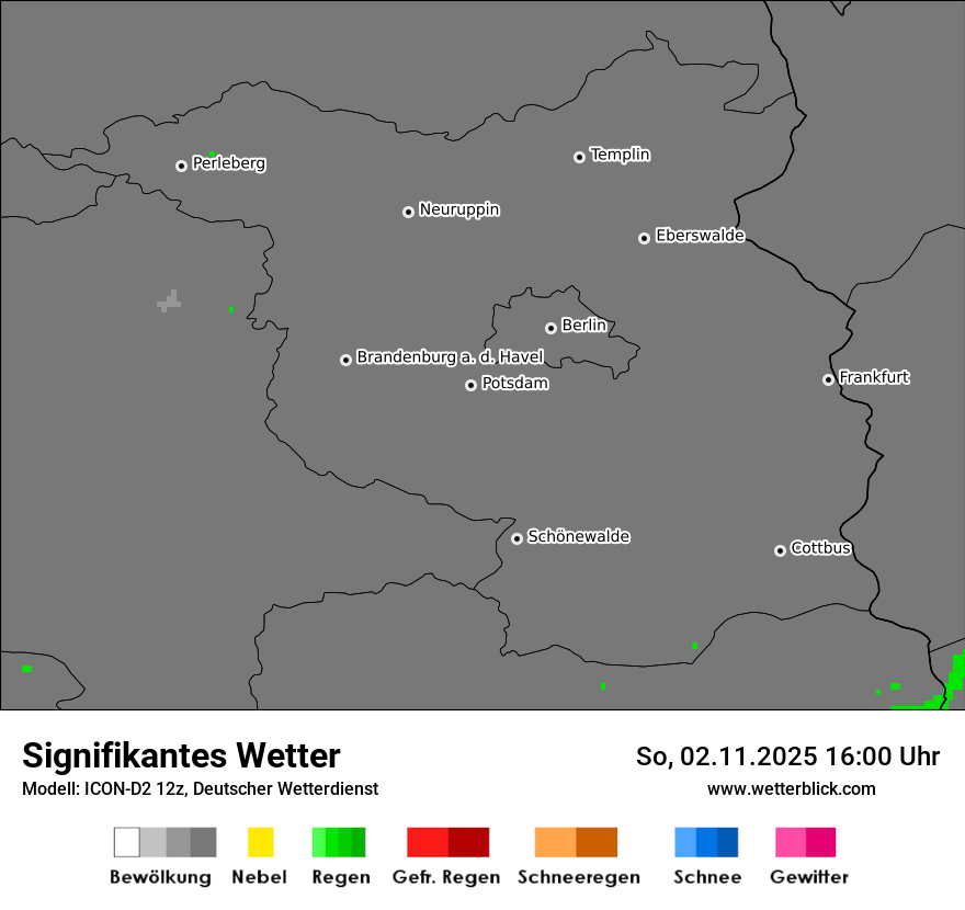 Modellkarten Signifikantes Wetter