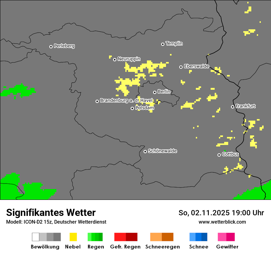 Modellkarten Signifikantes Wetter