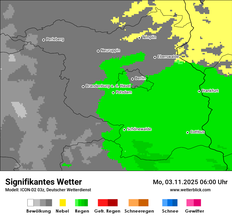 Modellkarten Signifikantes Wetter