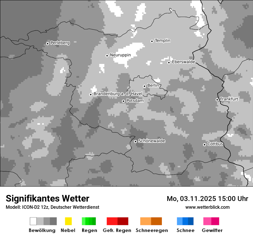 Modellkarten Signifikantes Wetter
