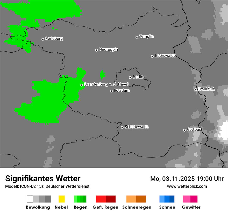 Modellkarten Signifikantes Wetter