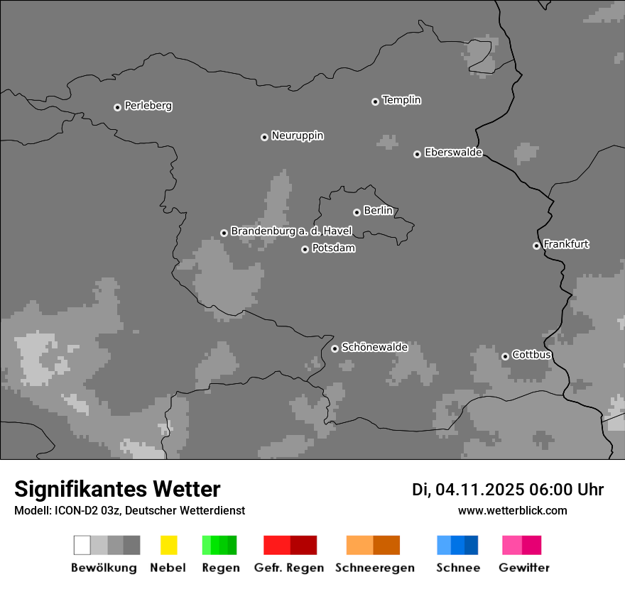 Modellkarten Signifikantes Wetter