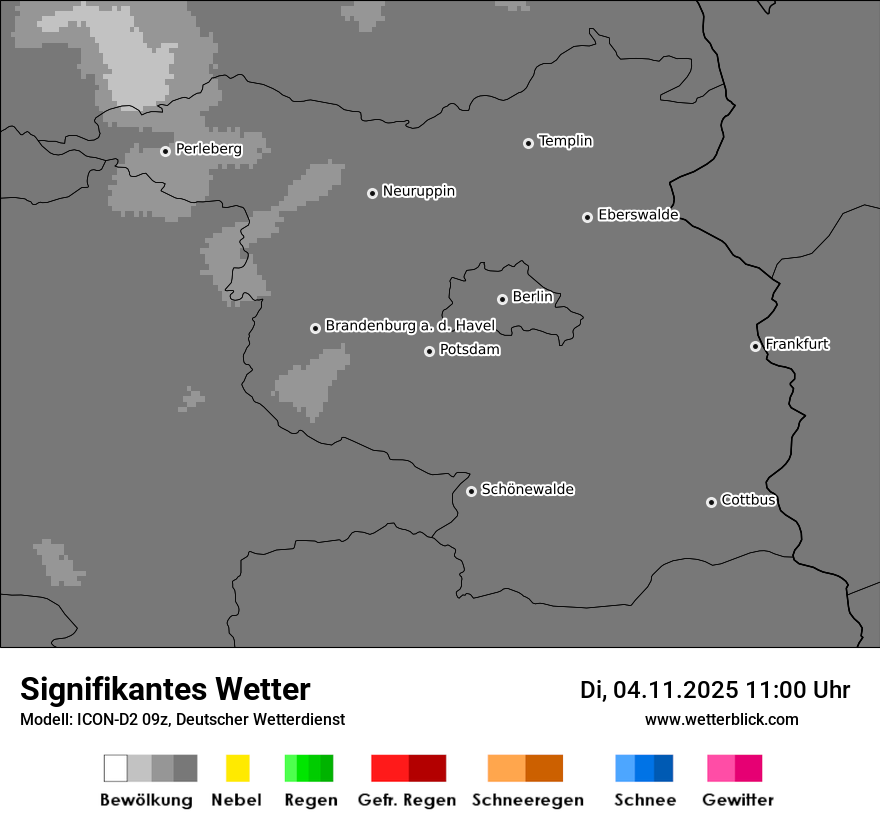 Modellkarten Signifikantes Wetter