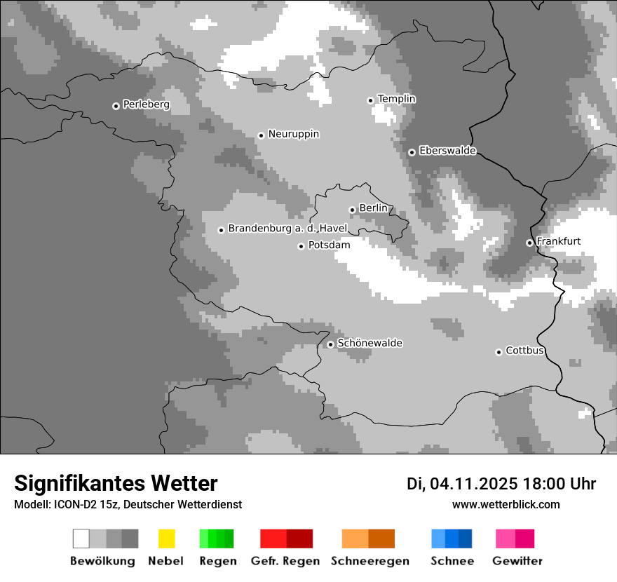 Modellkarten Signifikantes Wetter