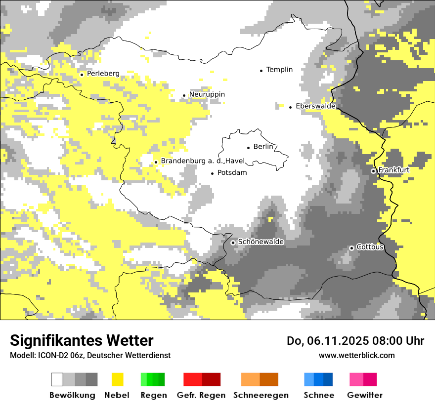 Modellkarten Signifikantes Wetter