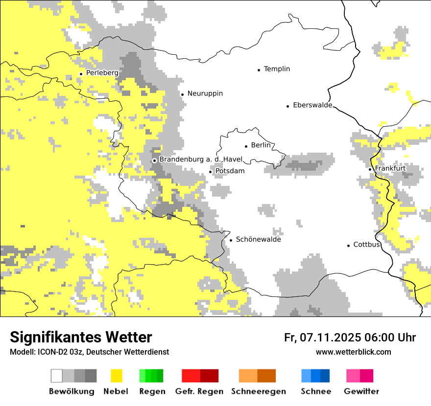 Modellkarten Signifikantes Wetter